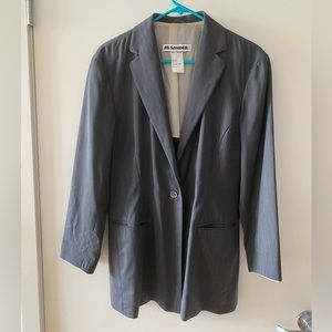 Jil Sander vintage grey suit blazer